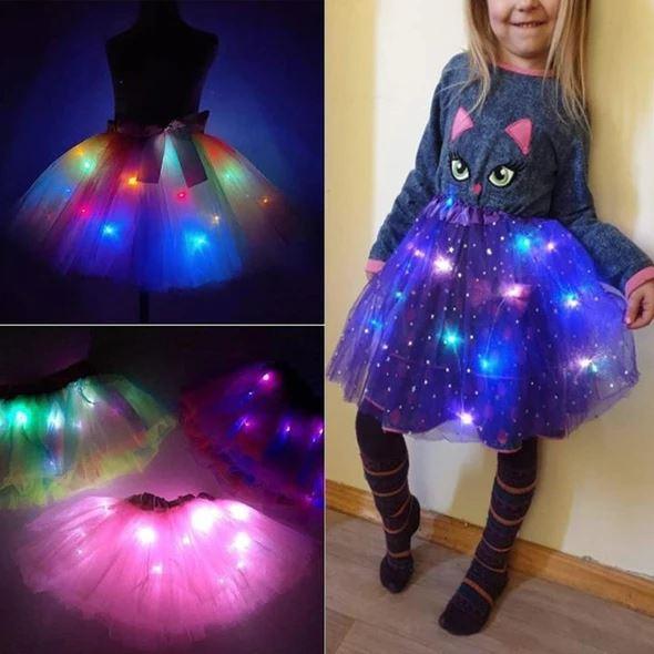 👗 68% DE RÉDUCTION ! ✨ Jupe Tutu LED Magique - Illumination Éclatante avec 8 Modes Lumineux, Parfaite pour Fêtes/Déguisements/Photos 💃🎉