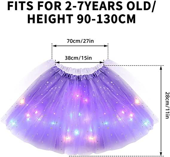 👗 68% DE RÉDUCTION ! ✨ Jupe Tutu LED Magique - Illumination Éclatante avec 8 Modes Lumineux, Parfaite pour Fêtes/Déguisements/Photos 💃🎉