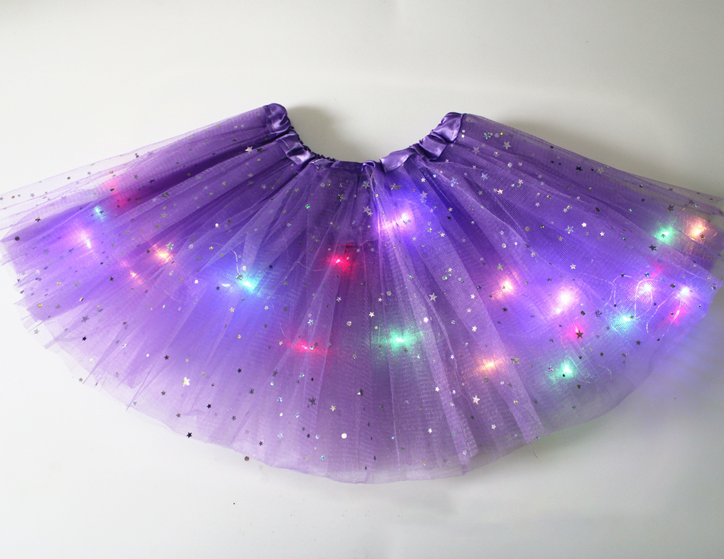 👗 68% DE RÉDUCTION ! ✨ Jupe Tutu LED Magique - Illumination Éclatante avec 8 Modes Lumineux, Parfaite pour Fêtes/Déguisements/Photos 💃🎉