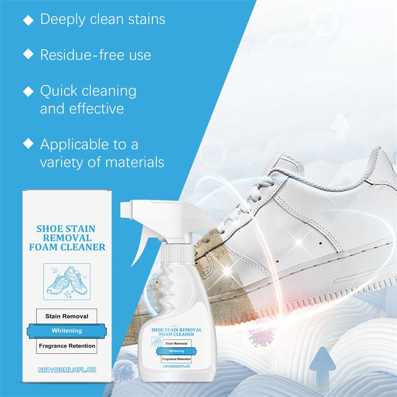 Mousse Nettoyante pour Chaussures Blanches Sans Rinçage