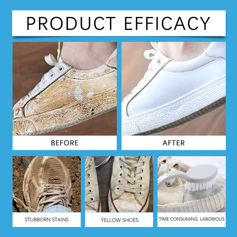 Mousse Nettoyante pour Chaussures Blanches Sans Rinçage
