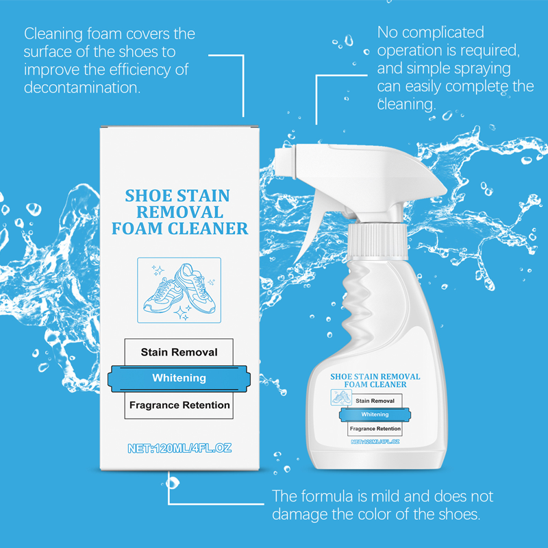 Mousse Nettoyante pour Chaussures Blanches Sans Rinçage