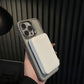 Coque magnétique pour iPhone avec support caché et film protecteur pour objectif