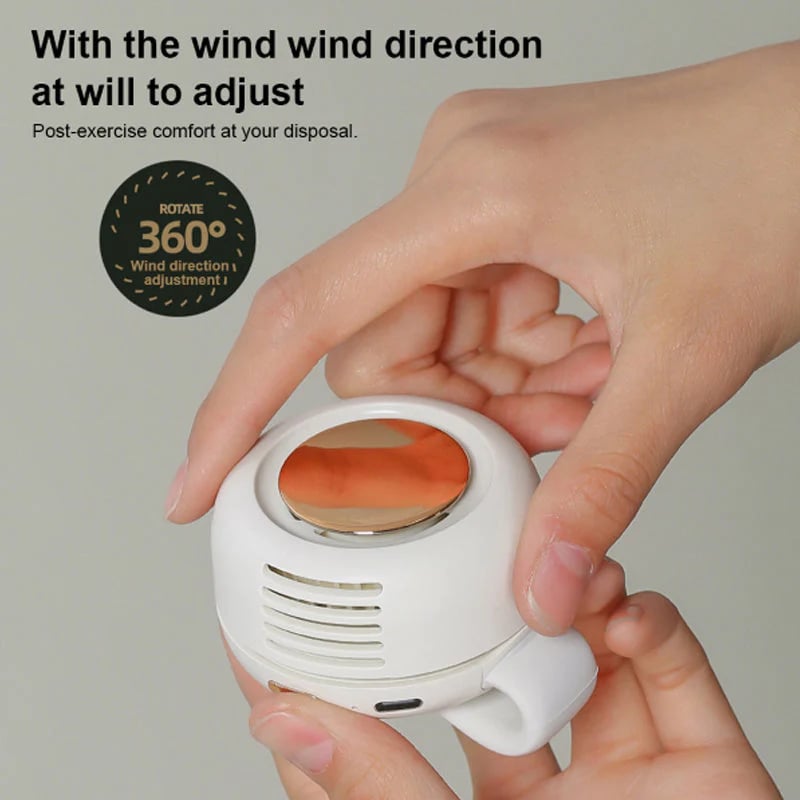 🎁Vente chaude -50 %⏳Petit ventilateur tour de cou à pince tourbillon
