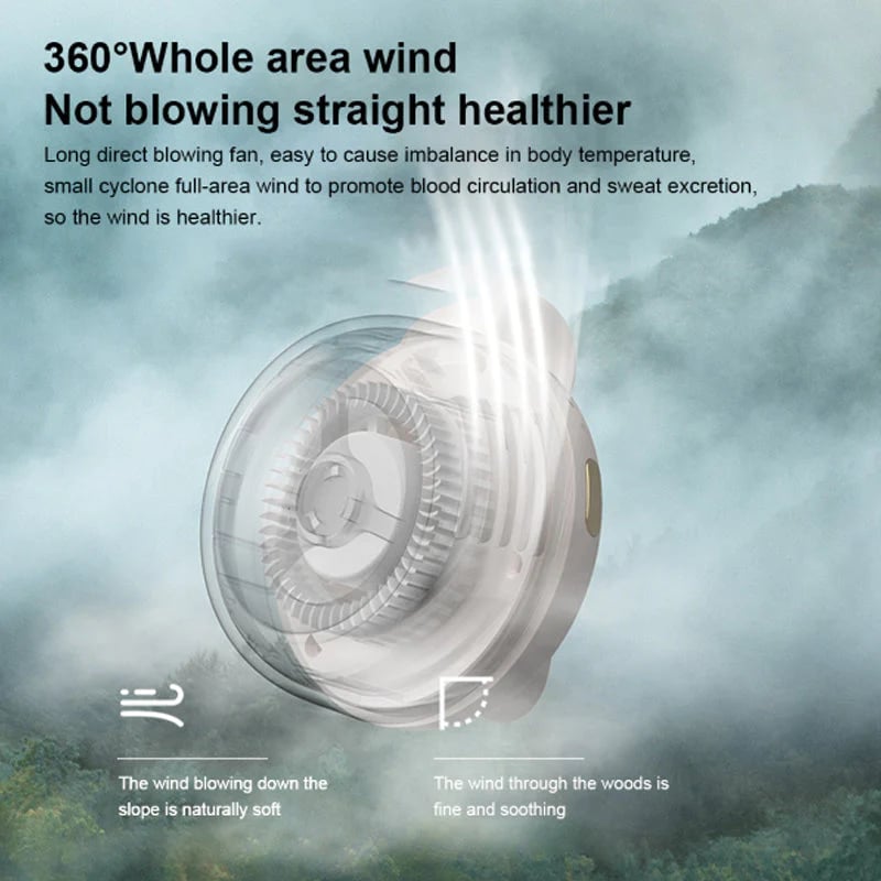 🎁Vente chaude -50 %⏳Petit ventilateur tour de cou à pince tourbillon
