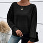 🌹Soldes d'automne - 49 % de réduction🌹Haut rayé à col rond et manches longues
