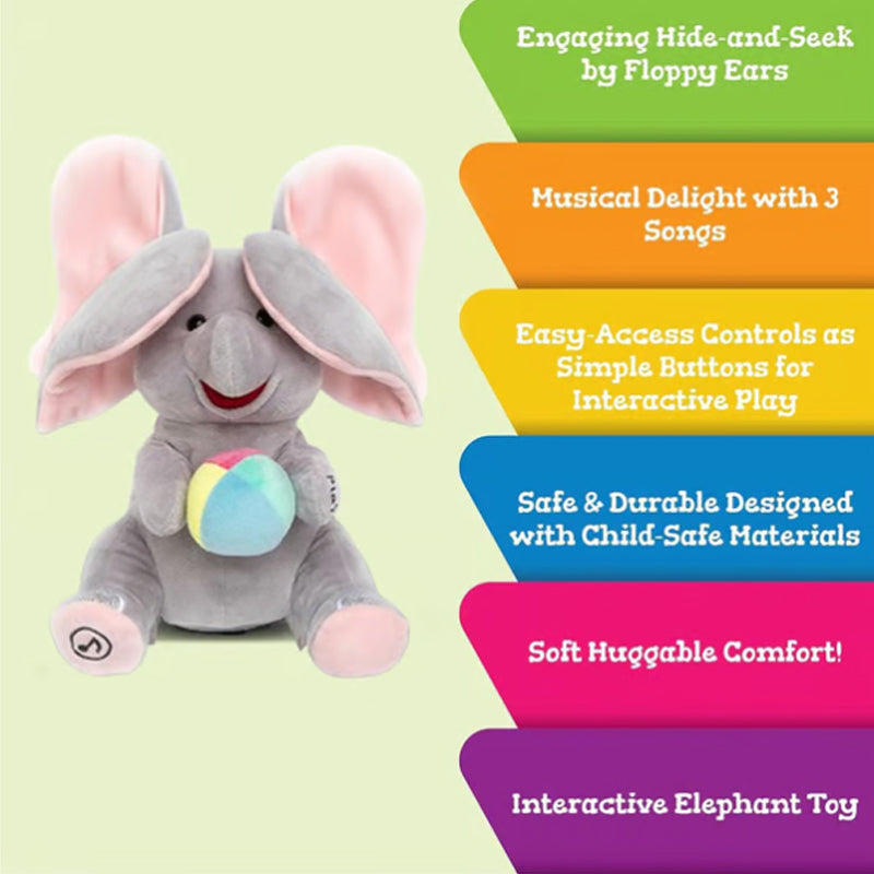🐘 Jouet Doudou Éléphant Cache-Cache