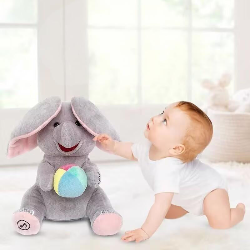 🐘 Jouet Doudou Éléphant Cache-Cache