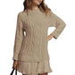 💗DERNIER JOUR -50 % DE RÉDUCTION💗Mini-robe en maille torsadée pour femmes