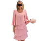 Robe volante en mousseline gainante pour femme