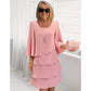 Robe volante en mousseline gainante pour femme