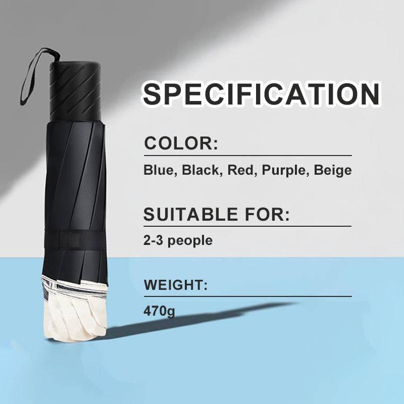 ☔ Parapluie Grand Format 12 Baleines Pliable et Anti-Vent - Protection Ultime !