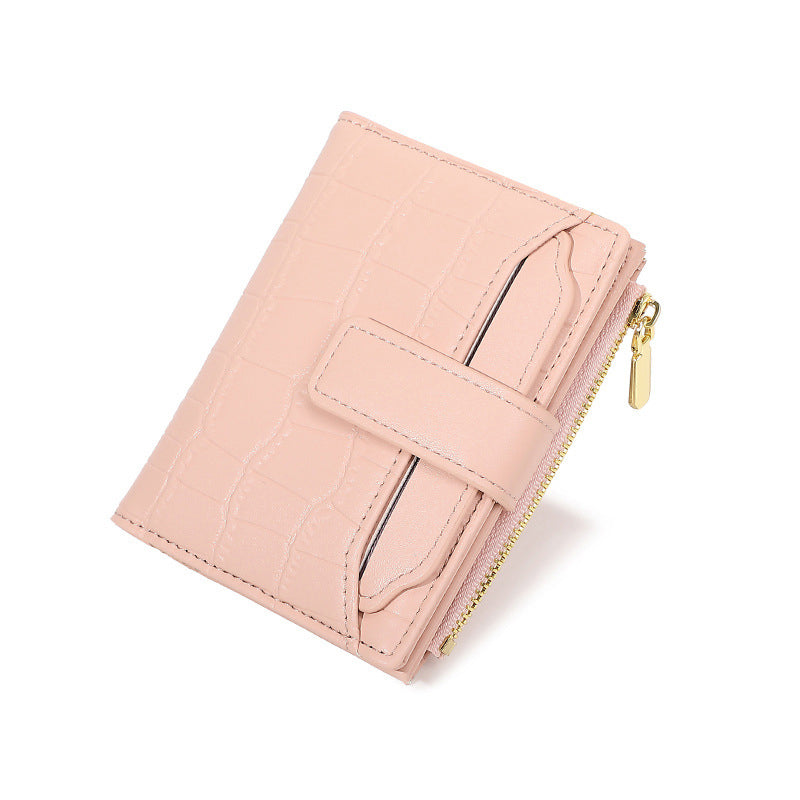 Portefeuille Compact Uni pour Femme