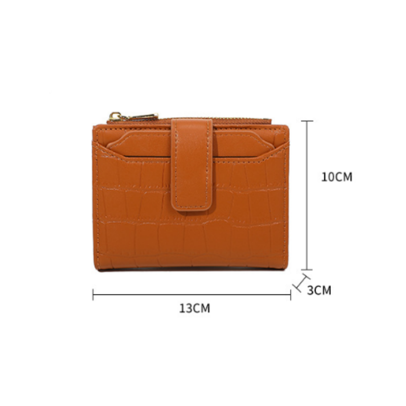 Portefeuille Compact Uni pour Femme