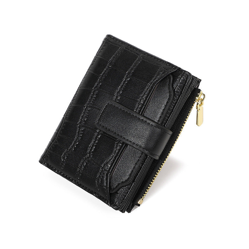 Portefeuille Compact Uni pour Femme