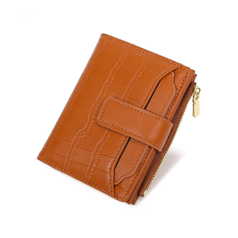 Portefeuille Compact Uni pour Femme