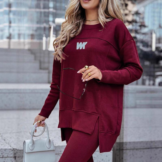 Ensemble décontracté pour femmes : sweat-shirt et legging