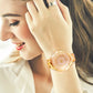 Montre de Luxe Incrustée de Diamants Synthétiques pour Femme