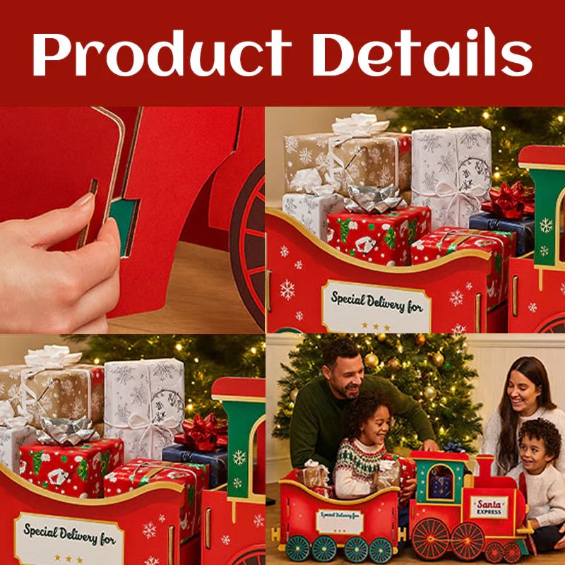 🎅Prévente de Noël - 48 % DE RÉDUCTION🚂Le train cadeau du Père Noël — Livrez vos cadeaux avec style ! 🚂🎄