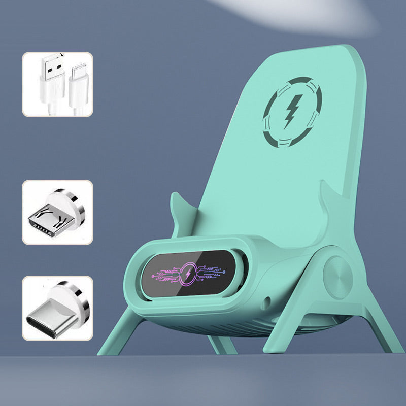 Suporte multifuncional sem fios para telemóvel com carregamento rápido