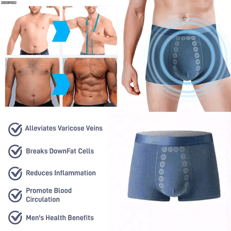 Cueca Masculina de Terapia Magnética com Massagem Energética