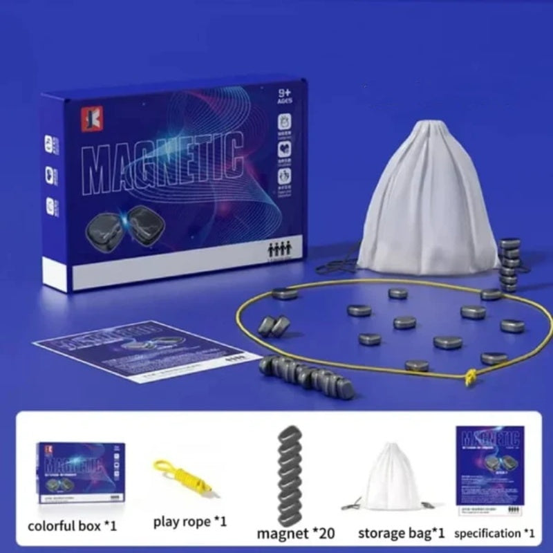 Jogo de Xadrez Magnético Divertido com Corda