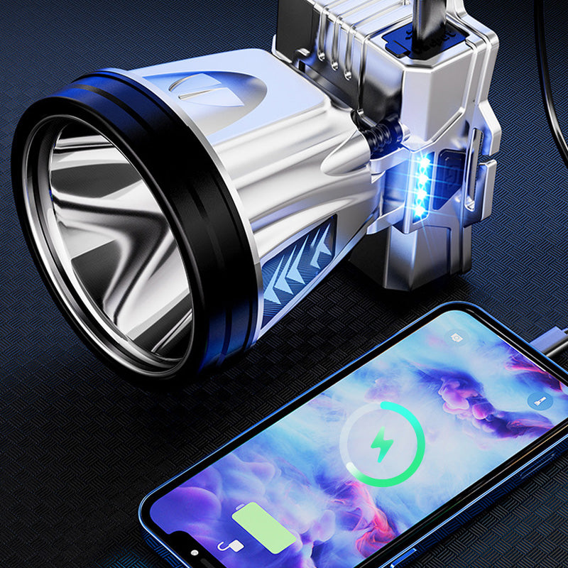 Farol recarregável super brilhante de alta potência
