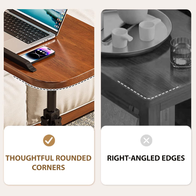 Mesa dobrável ajustável em forma de C