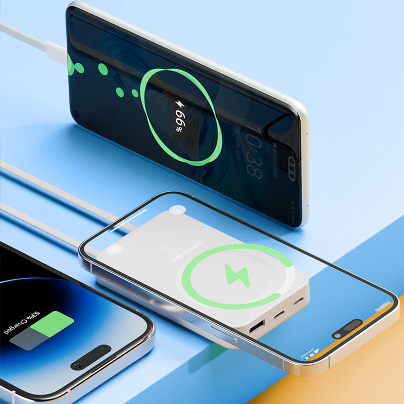 🔥Desconto de 50% no último dia!🔥Power Bank Magnético com Suporte e Carregamento Rápido