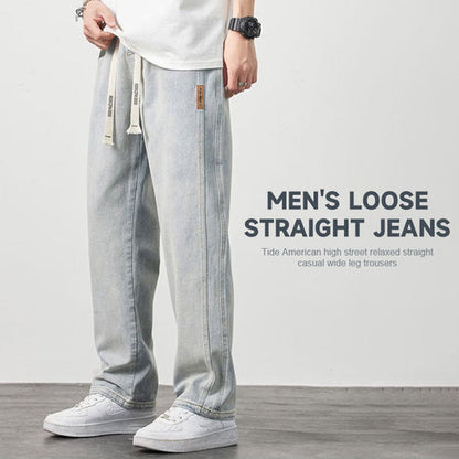 Calça de ganga para homem Solta e Reta