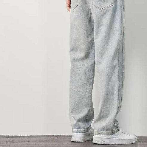 Calça de ganga para homem Solta e Reta