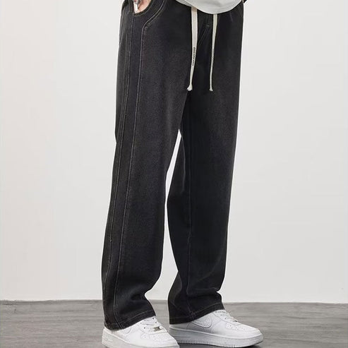 Calça de ganga para homem Solta e Reta
