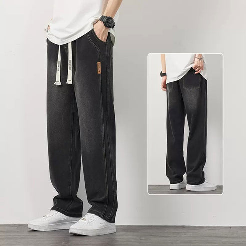 Calça de ganga para homem Solta e Reta