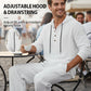 Conjunto de 2 peças com camisola com capuz e calças largas casuais para homem
