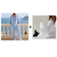 Conjunto de 2 peças com camisola com capuz e calças largas casuais para homem