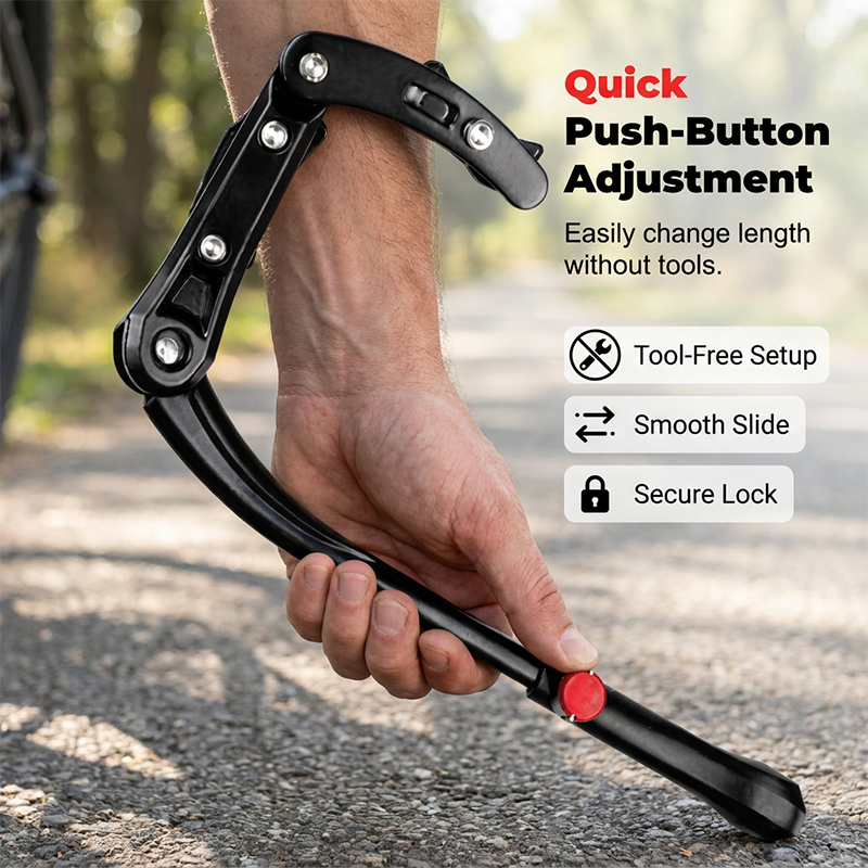 🚲 50% DE DESCONTO POR TEMPO LIMITADO! ✨ Suporte ajustável para bicicleta – Alumínio leve, encaixe universal e braçadeira que não danifica o quadro 🔩