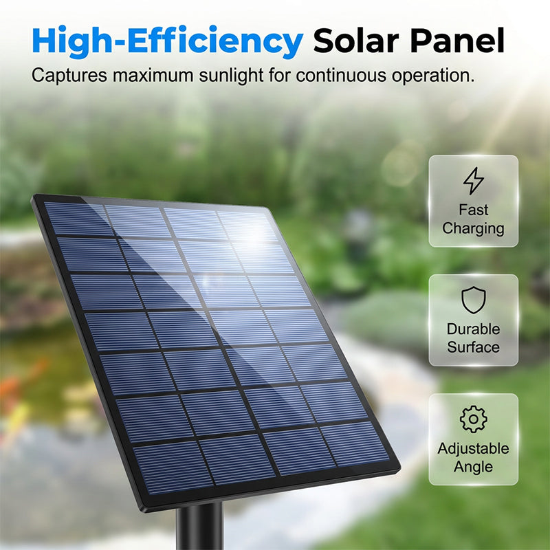 Aerador solar para lago com bomba de ar