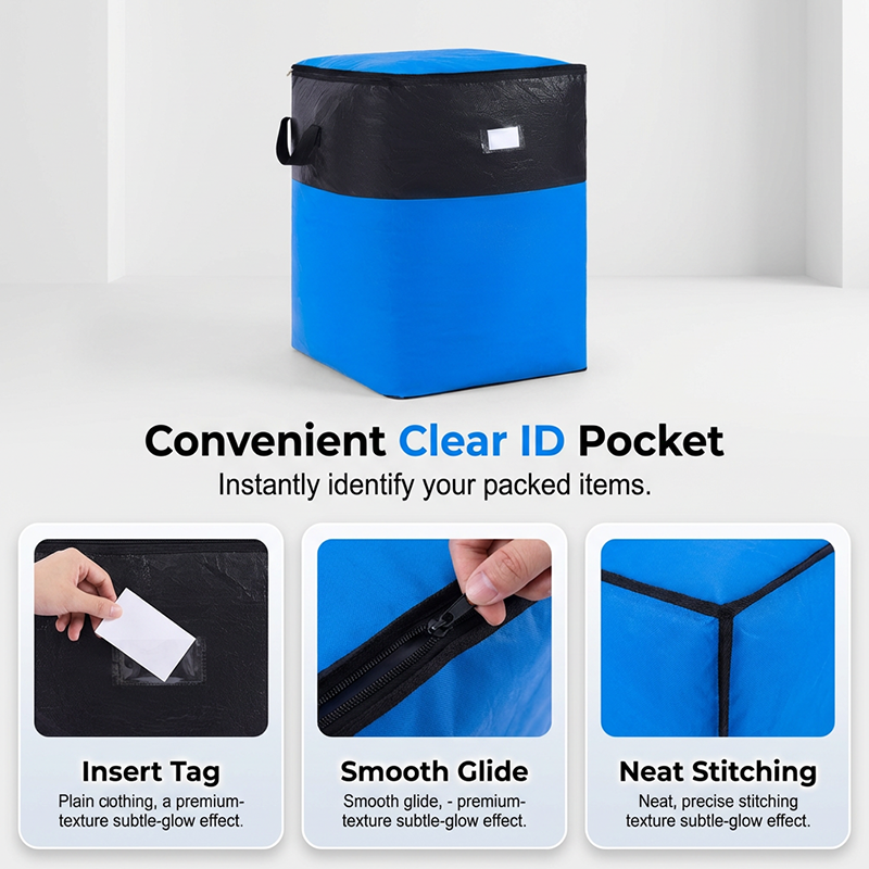 📦 50% DE DESCONTO AGORA! 🧳 Saco dobrável de arrumação e mudança – pegas resistentes e fecho com zíper – dobra-se totalmente, perfeito para mudanças, viagens ou organização do armário – reutilizável e fácil de limpar 🏠