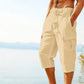 👖Calças capri cargo para homem em mistura de linho🌬️ Leves, respiráveis e concebidas para o conforto