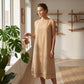 👗 Vestido Feminino de Verão Sem Mangas com Camadas – Leve, Elegante e Confortável Para Todos os Momentos