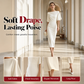 💃✨Vestido elegante de decote em barco e mangas esvoaçantes para mulher – Corte lisonjeador, ideal tanto para o escritório como para a noite 💕