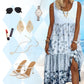 Por tempo limitado⌛👗 Vestido boho sem mangas com corte descontraído