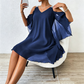 ✨👗 POR TEMPO LIMITADO, 50% DE DESCONTO! 💃Vestido comprido com decote em V e ombros à mostra – Recortes modernos e um corte elegante – Arrase em qualquer evento.