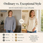 Top feminino elegante em patchwork de renda