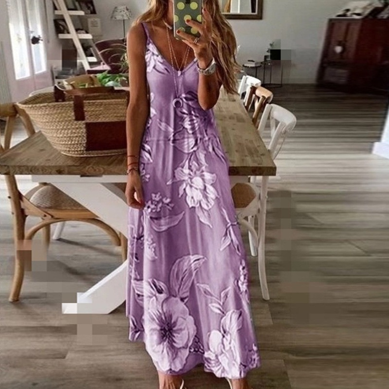 ✨👗Vestido maxi esvoaçante para férias