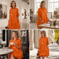 ✨👗Vestido-camisa casual de botões para mulher