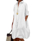 ✨👗Vestido-camisa casual de botões para mulher