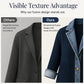 ✨👚Casaco elegante de malha canelada com detalhes em ganga para mulher