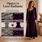 Vestido longo elegante de manga comprida para mulher