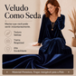 Vestido longo elegante de manga comprida para mulher